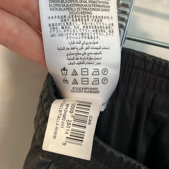 BCBGMAXAZRIA Faux Leather Carpenter Cargo Pants, Size M - Picture 16 of 16